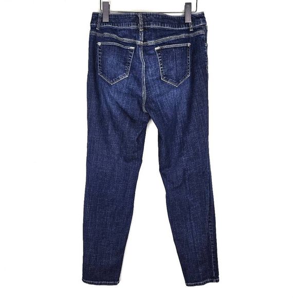 CHICO'S Platinum Denim Ultimate Fit Deep Wash Straight Leg Jeans Size: 1.5 (10) - Picture 5 of 6